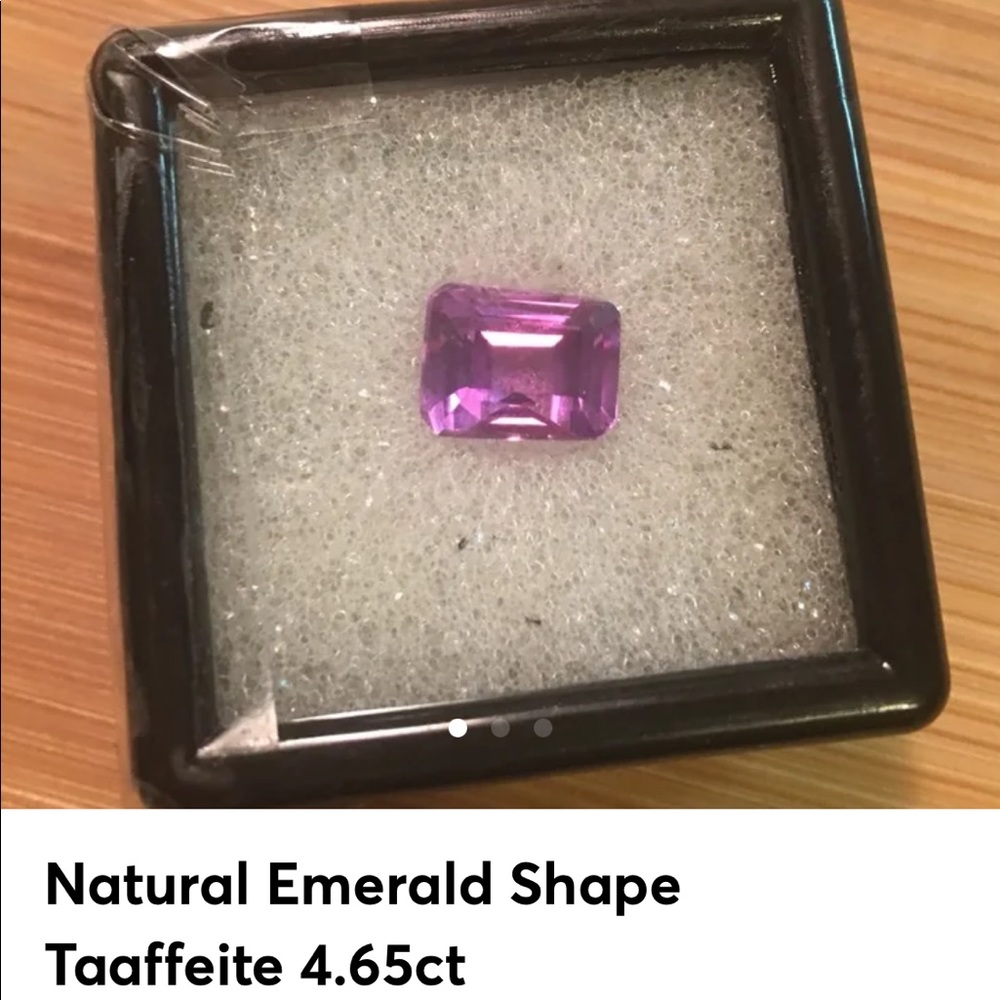 Natural Emerald Cut Taffeite 4.65ct